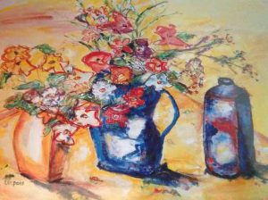 Flowers with Jug
